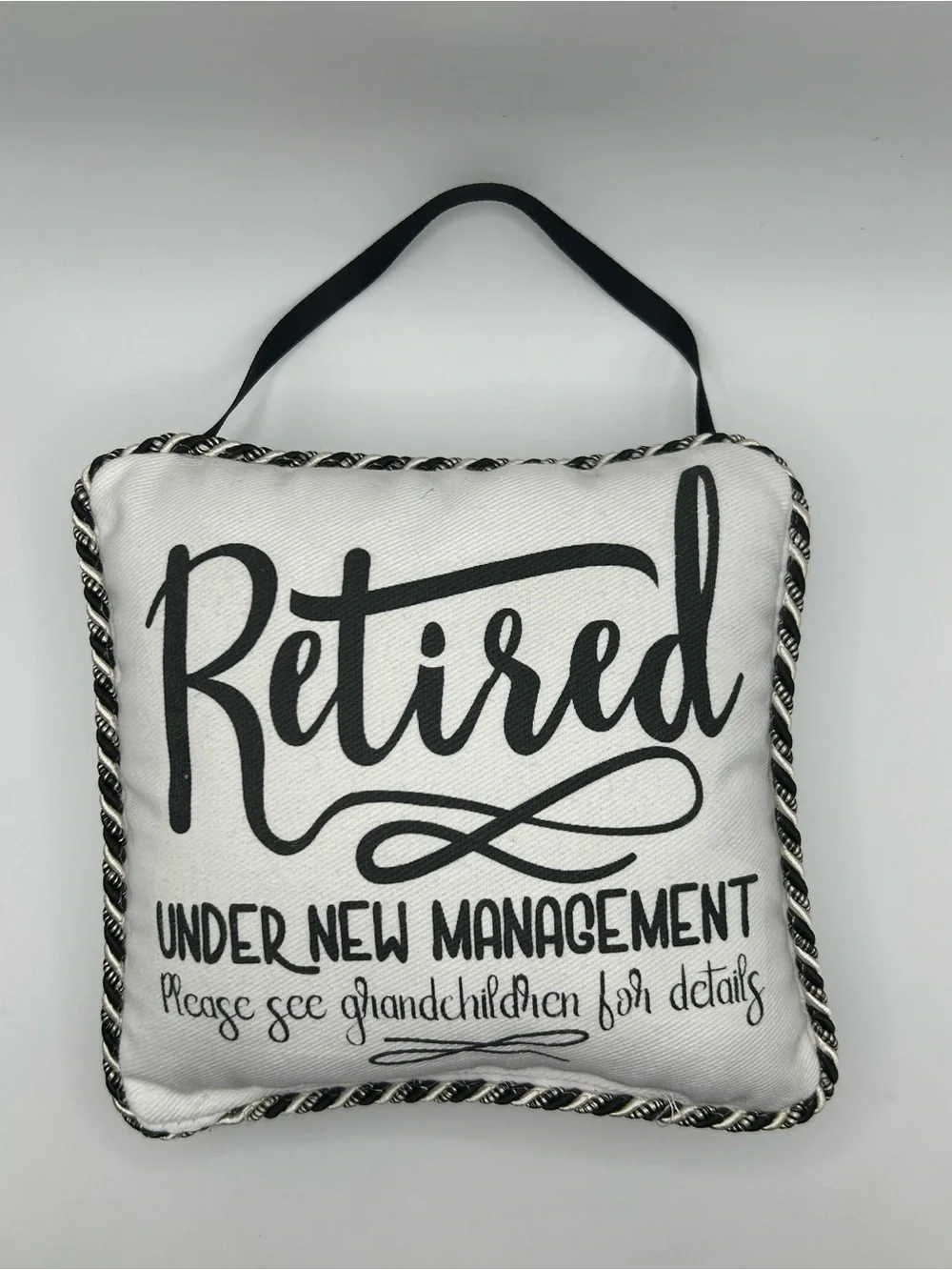 NEW Retired Decorative Hanging Door Knocker Pillow